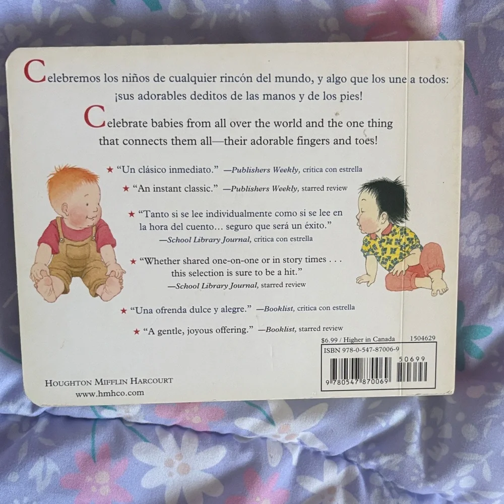 Ten Little Fingers and Ten Little Toes - Blue Cover Children's Board Book.